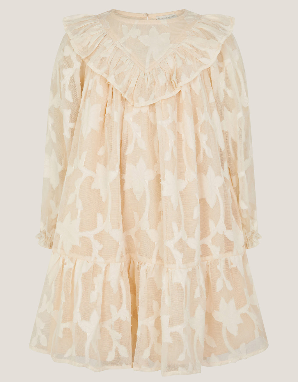 HALJINA - BURNOUT FRILL  DRESS