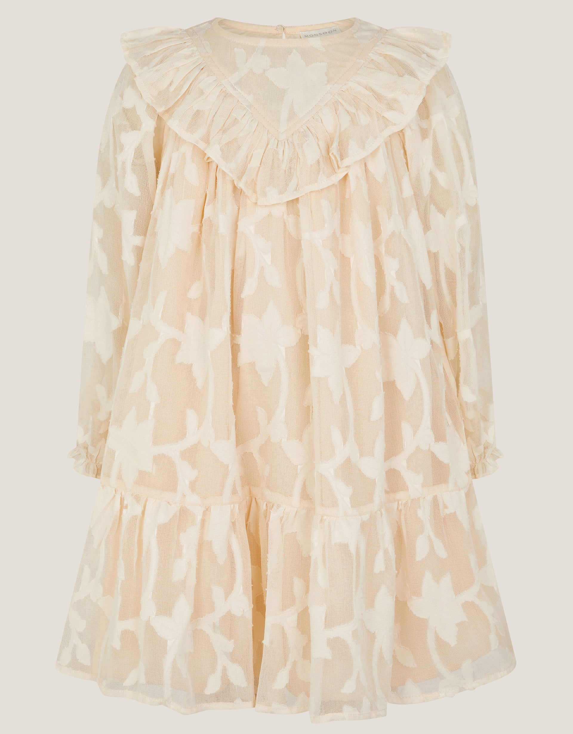 HALJINA - BURNOUT FRILL  DRESS