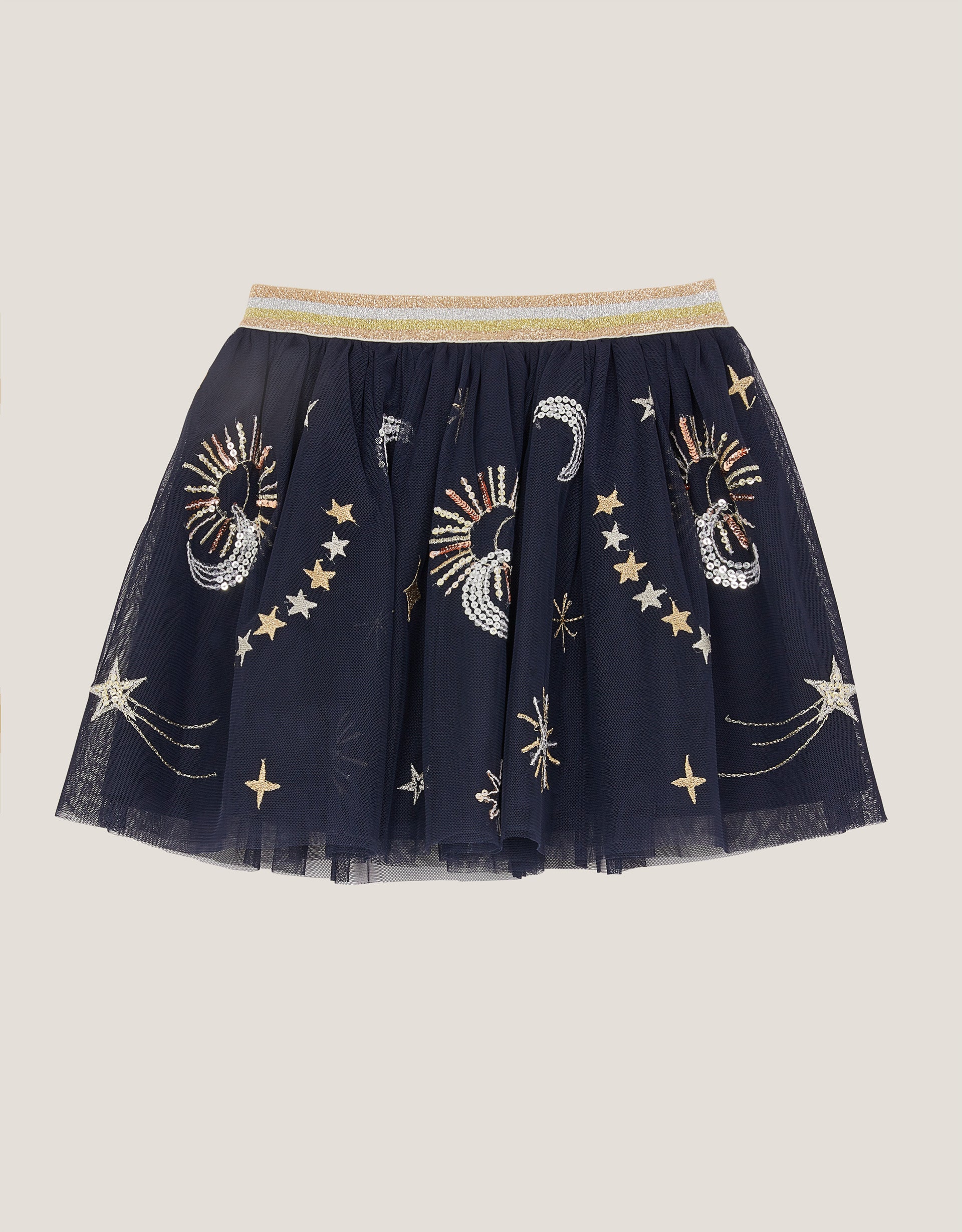 SUKNJA - COSMIC EMB MESH SKIRT
