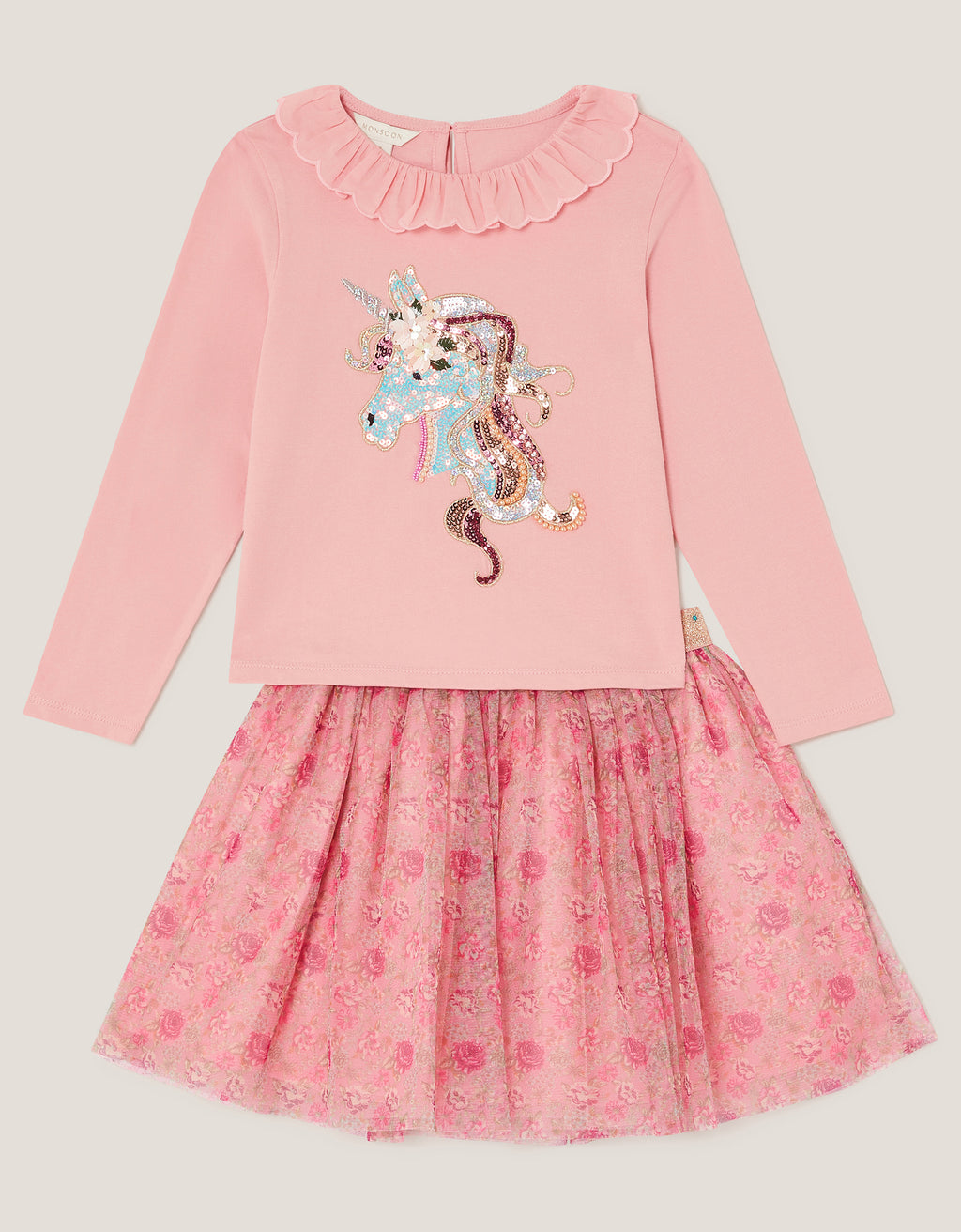 SET - UNICORN TOP MESH SKIRT SE