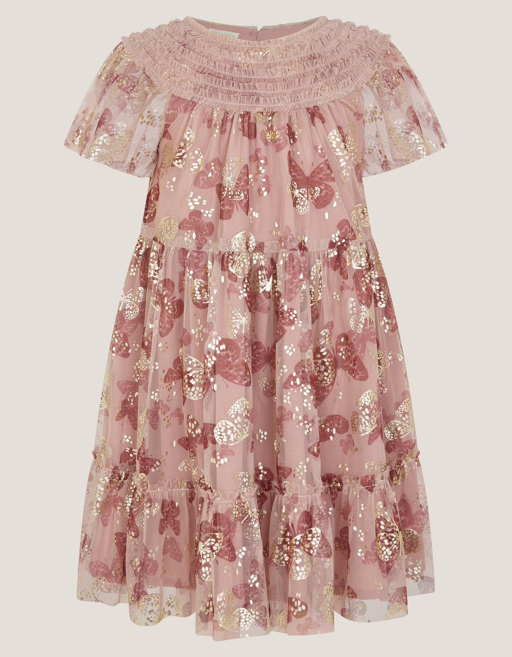 HALJINA - BUTTERFLY FOIL PRINT DRES