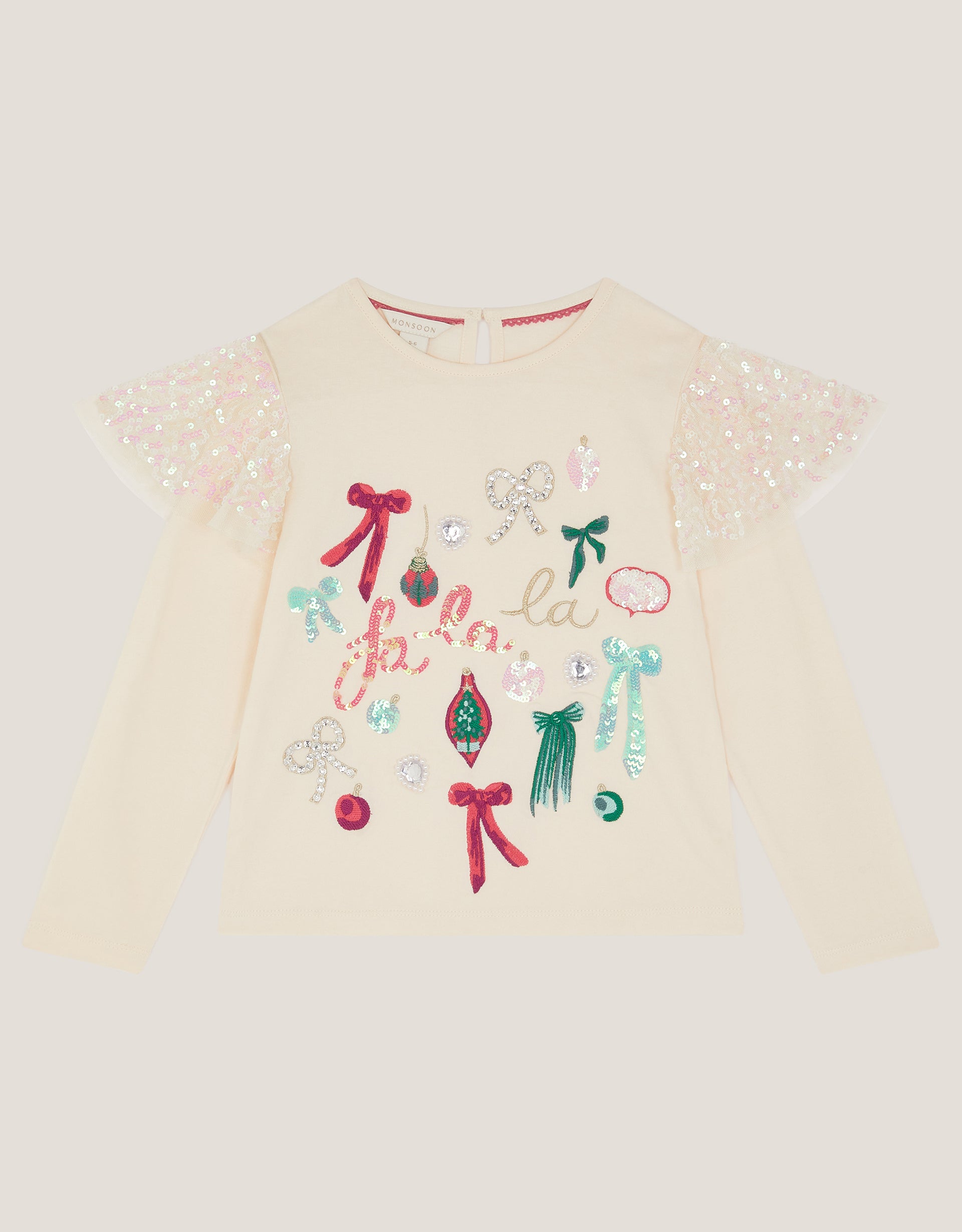 MAJICA - XMAS FALALA EMB TOP