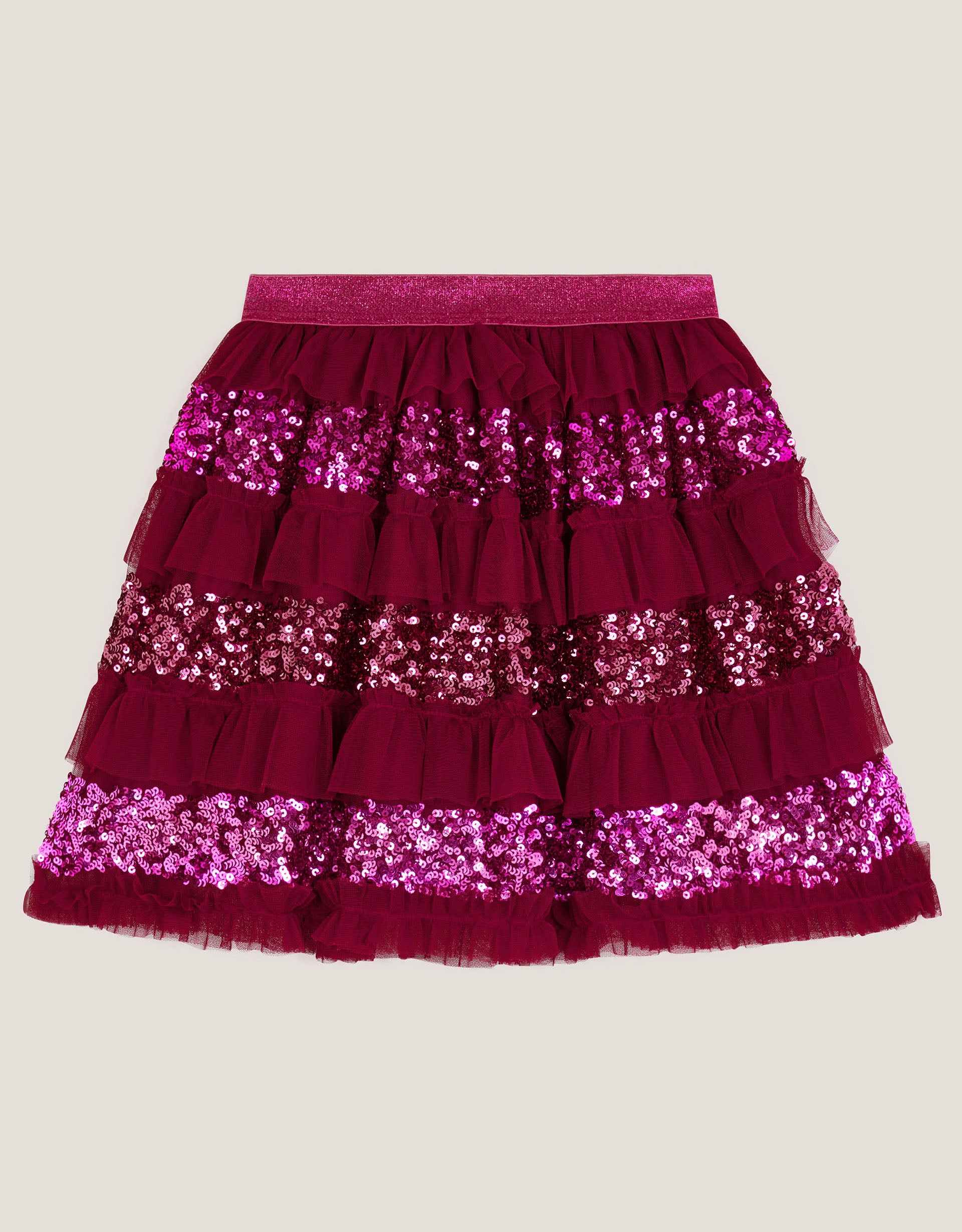 SUKNJA - SEQUIN RUFFLE DISCO SKIRT