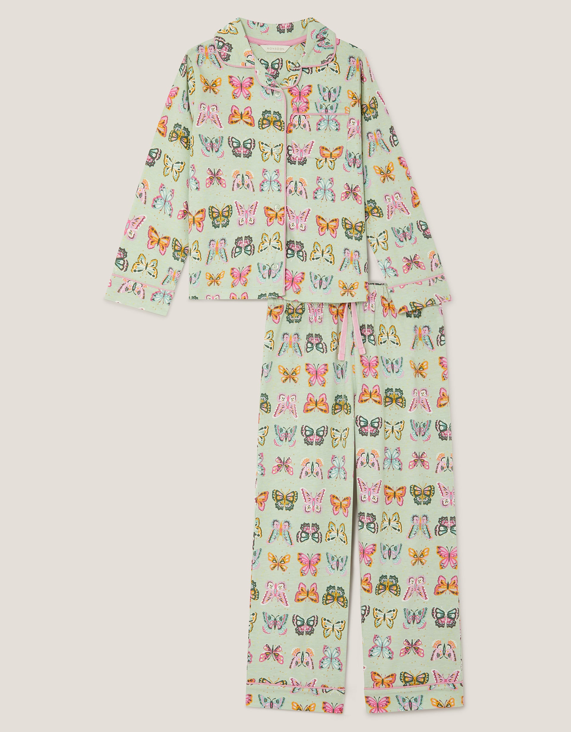 PIDZAMA - JERSEY BUTTERFLY AOP PJ