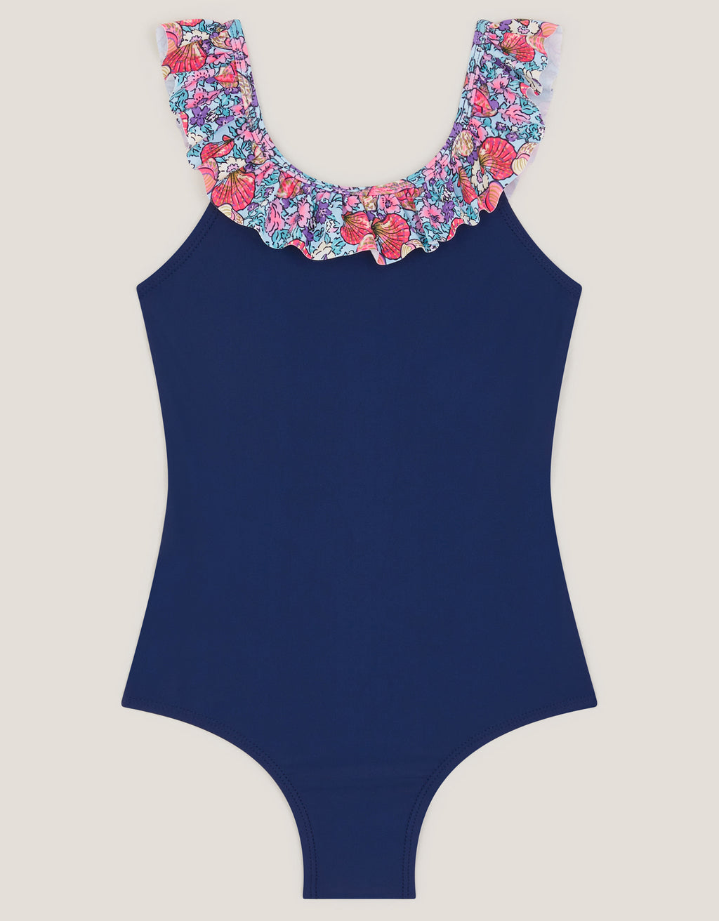 KUPACI KOSTIM - SOLID COLOUR DITSY TRIM
