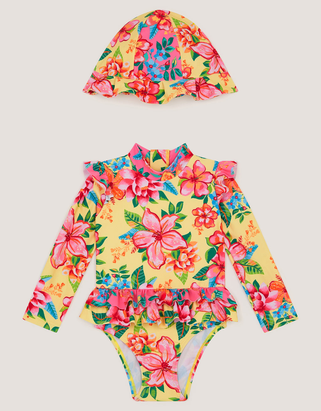 KUPACI KOSTIM - BABY UPF SUNSAFE W HAT