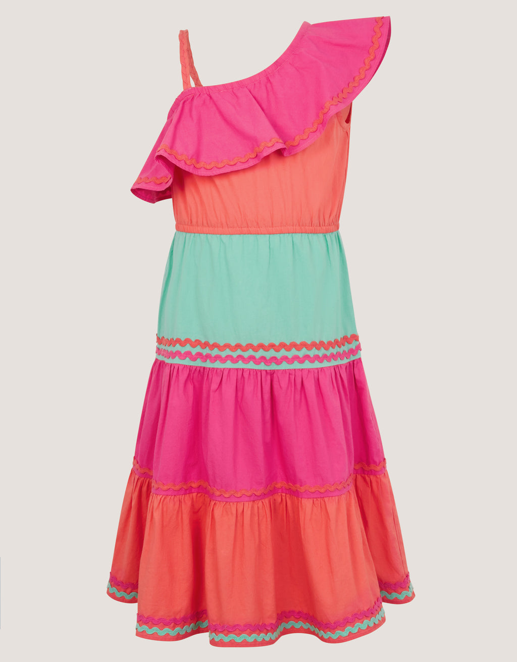 HALJINA - COLOURBLOCK 1 SHLDR DRESS