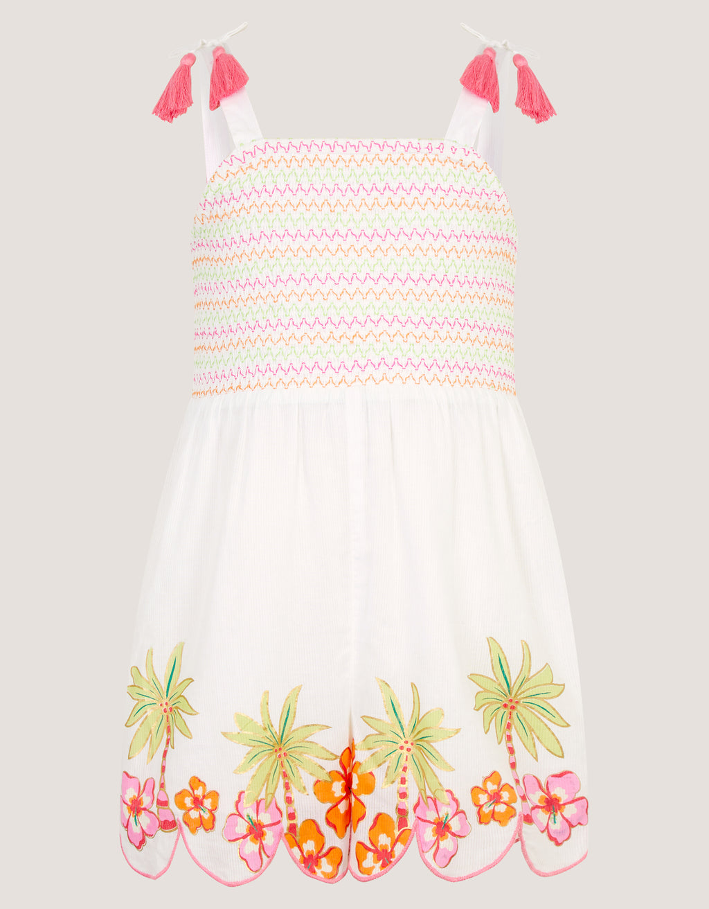 KOMBINEZON - PALM EMB PLAYSUIT
