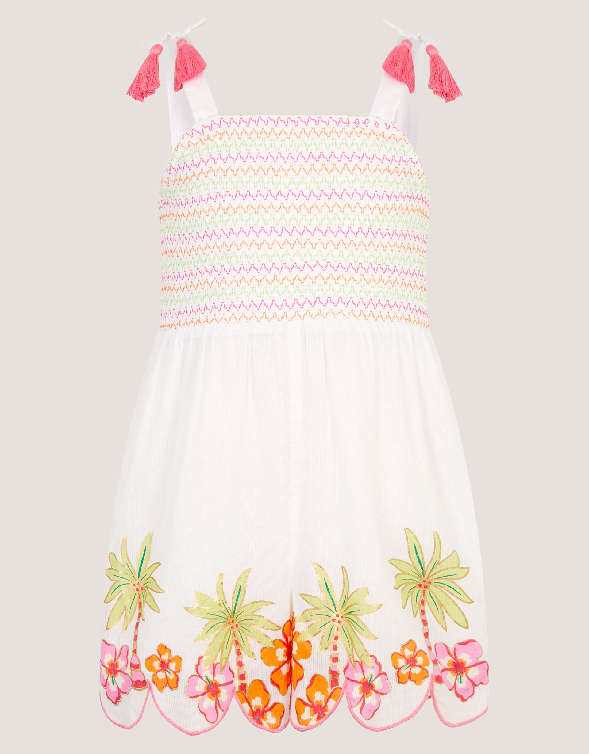 KOMBINEZON - PALM EMB PLAYSUIT