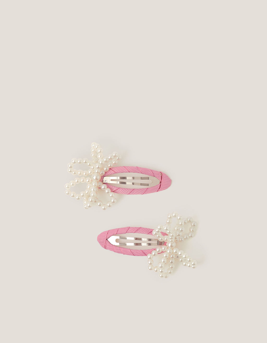 SET ŠNALA ZA KOSU - 2PK PEARL BOW CLICKCLACK