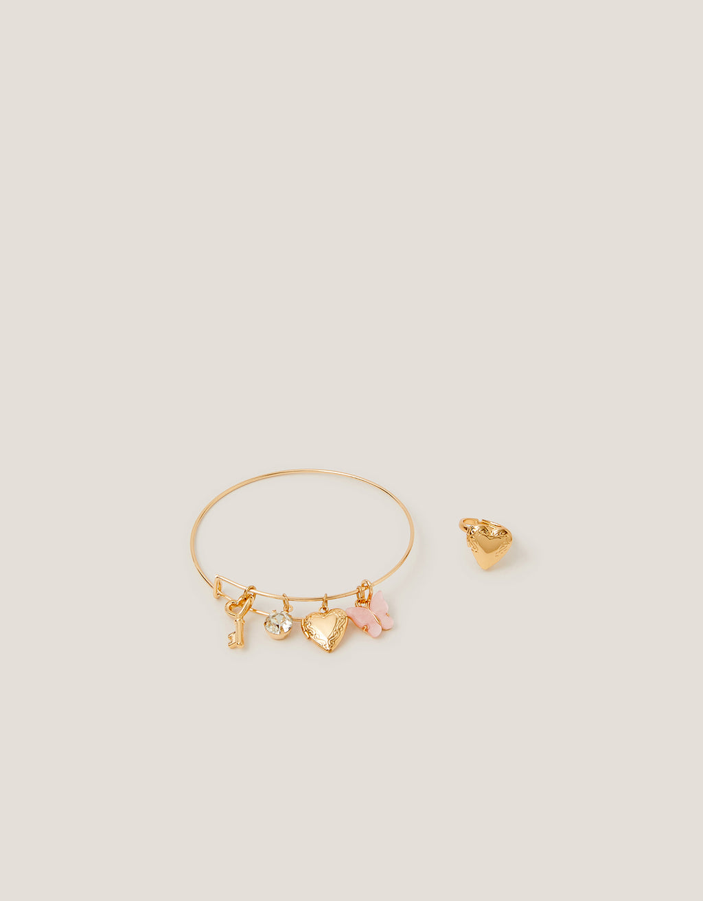 SET NAKITA - BANGLE RING LOCKET SET