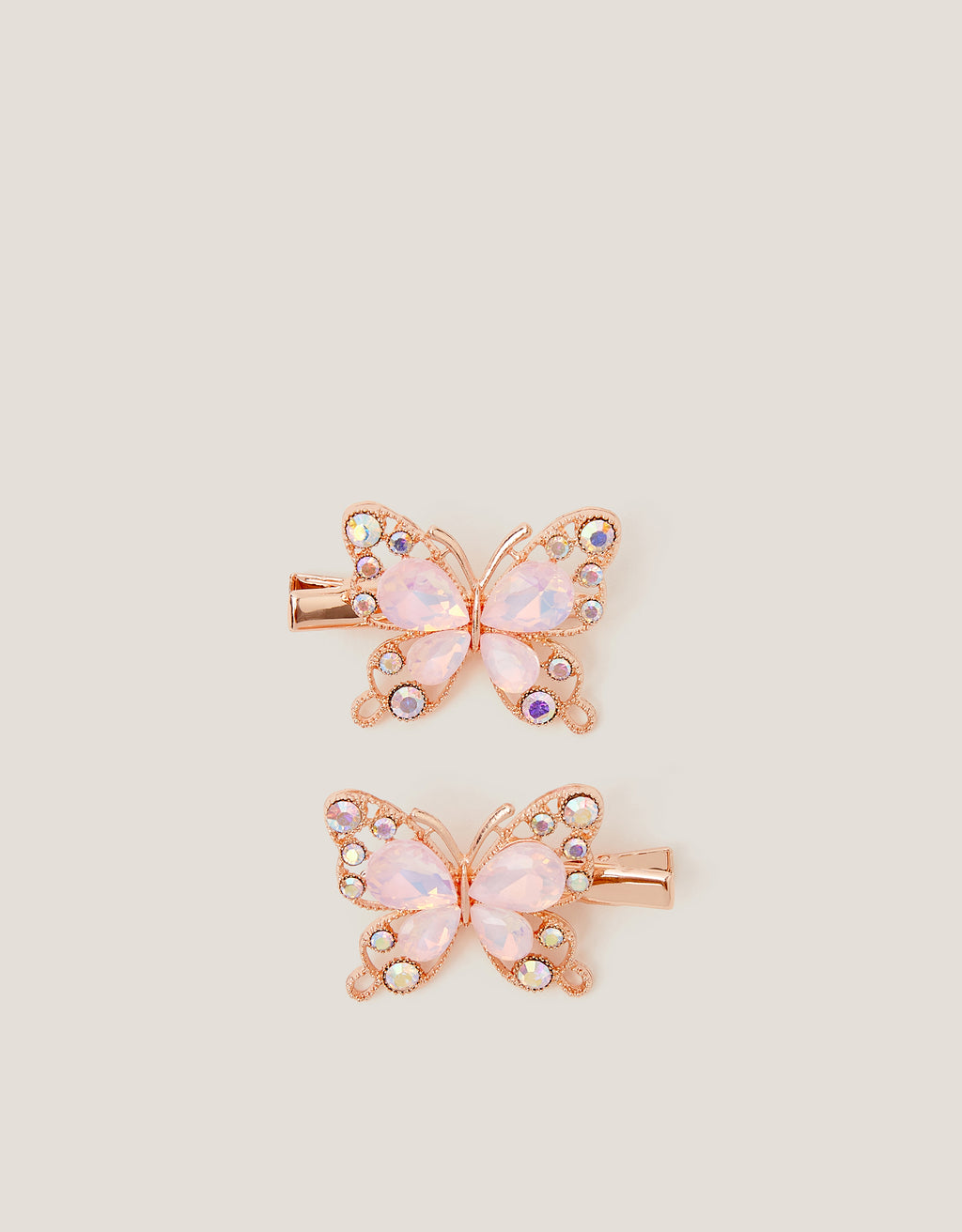 SET ŠNALA - 2PK BUTTERFLY JEWEL CLIPS