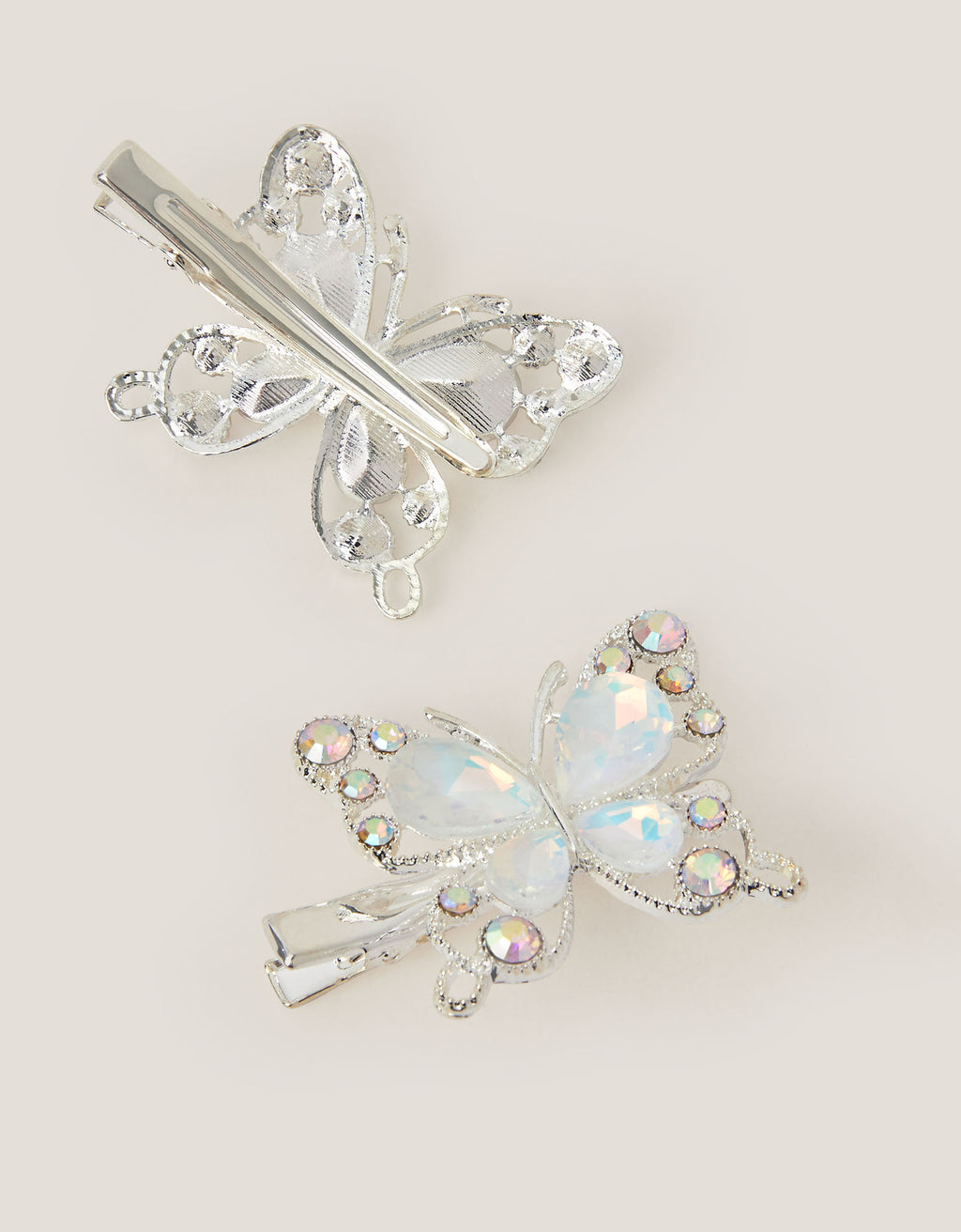 SET ŠNALA ZA KOSU - 2PK BUTTERFLY JEWEL CLIPS