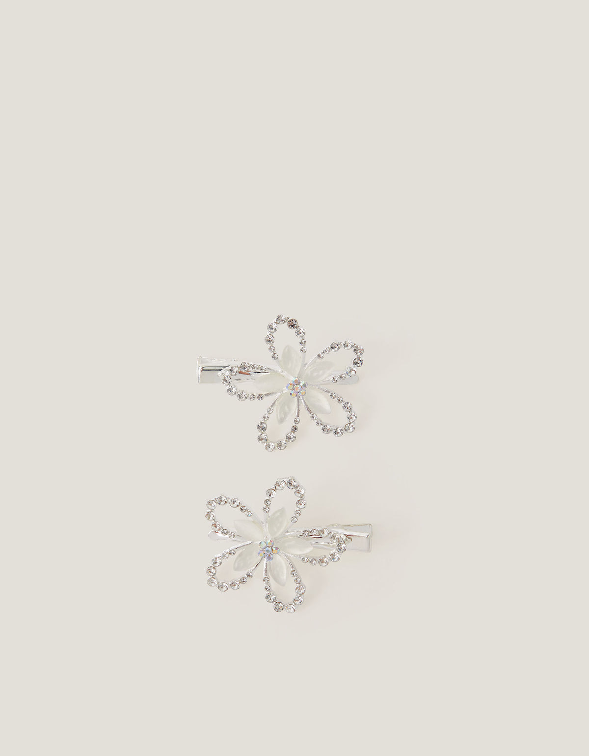 SET ŠNALA - 2PK FLORA  FLOWER CLIPS