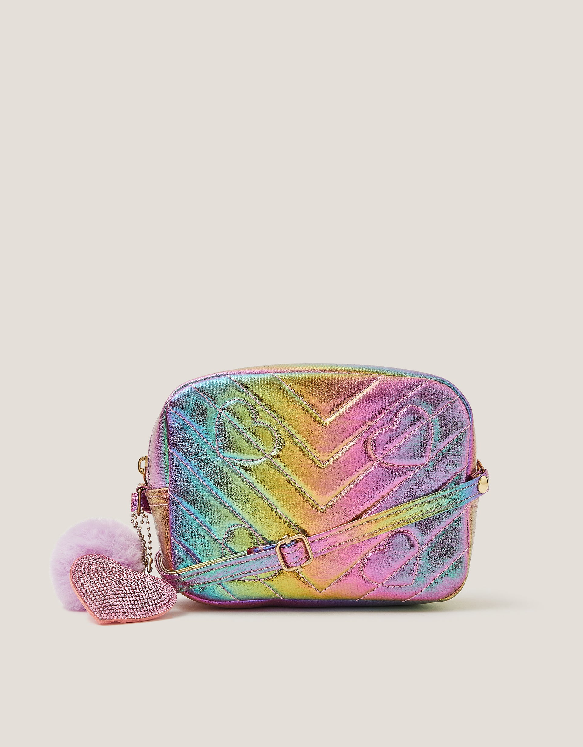 TORBA - RAINBOW QUILTED CHARM BAG