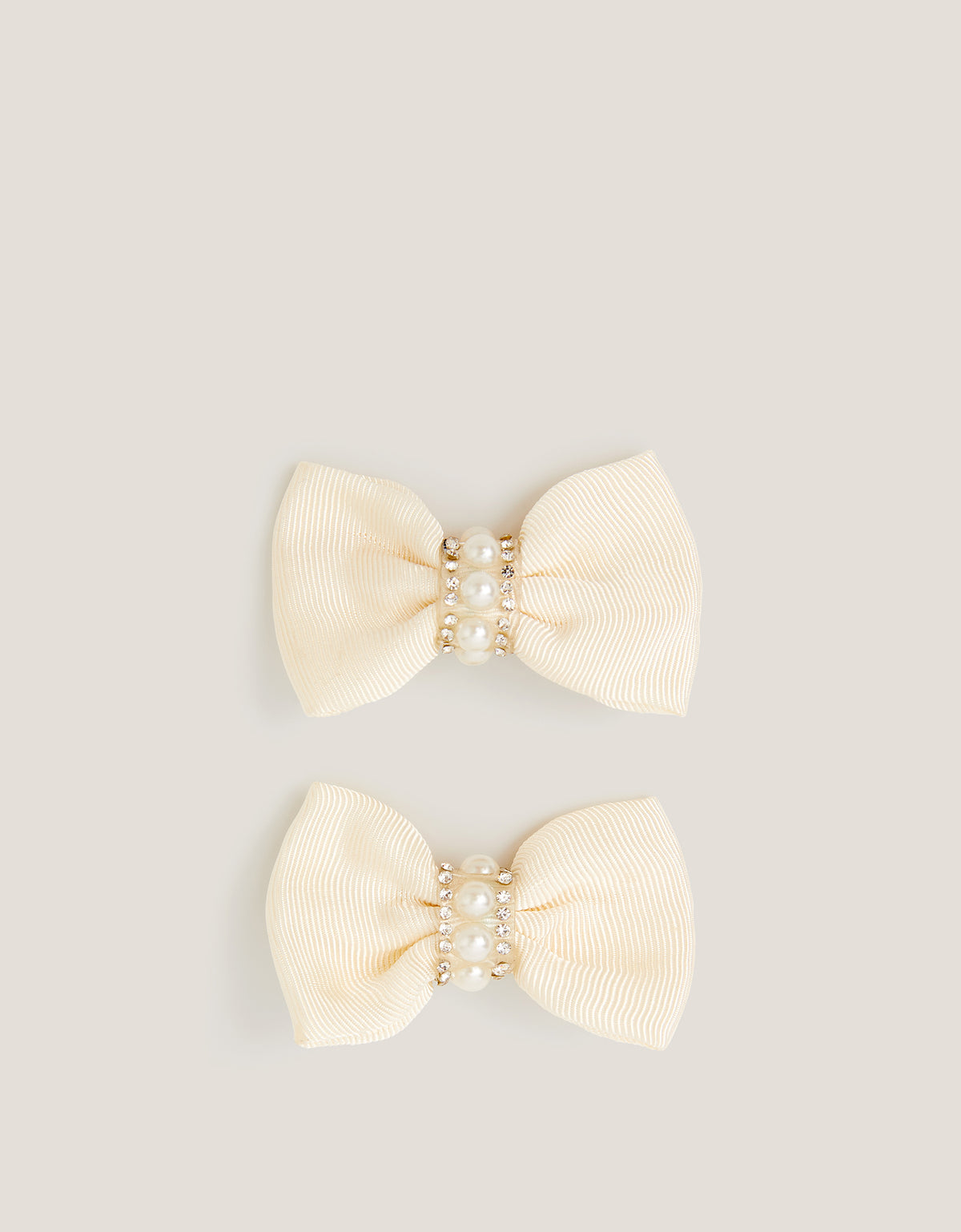 SET ŠNALA - 2PK SMALL BOW PEARL CLIPS