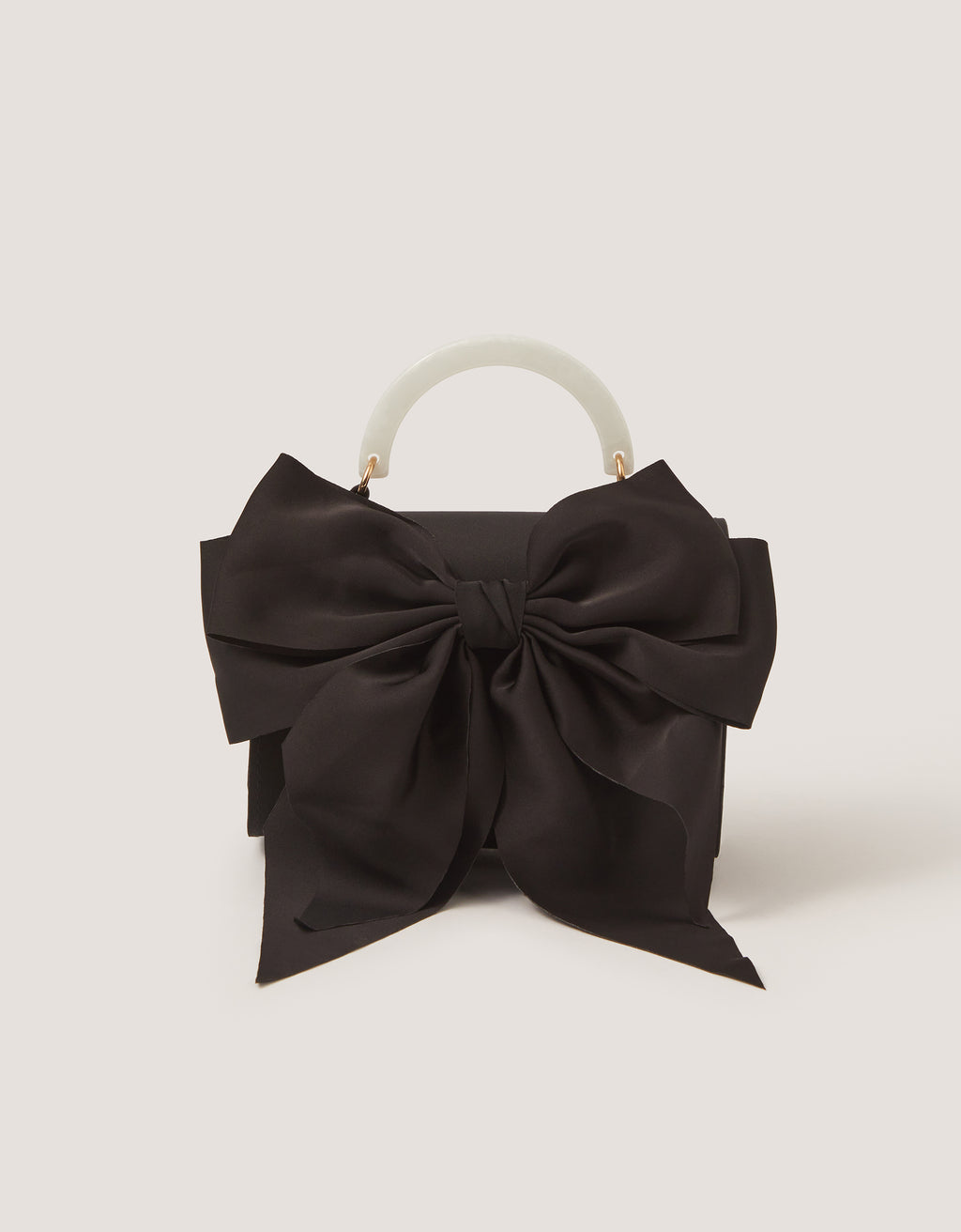 TORBA - SATIN BOW MOP HANDLE BAG
