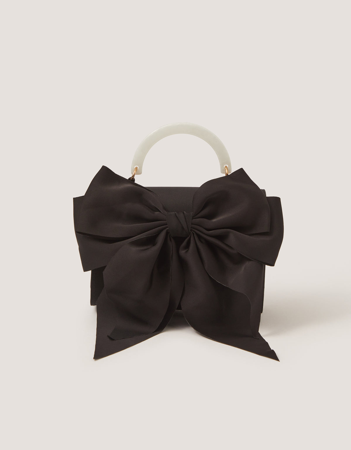 TORBA - SATIN BOW MOP HANDLE BAG