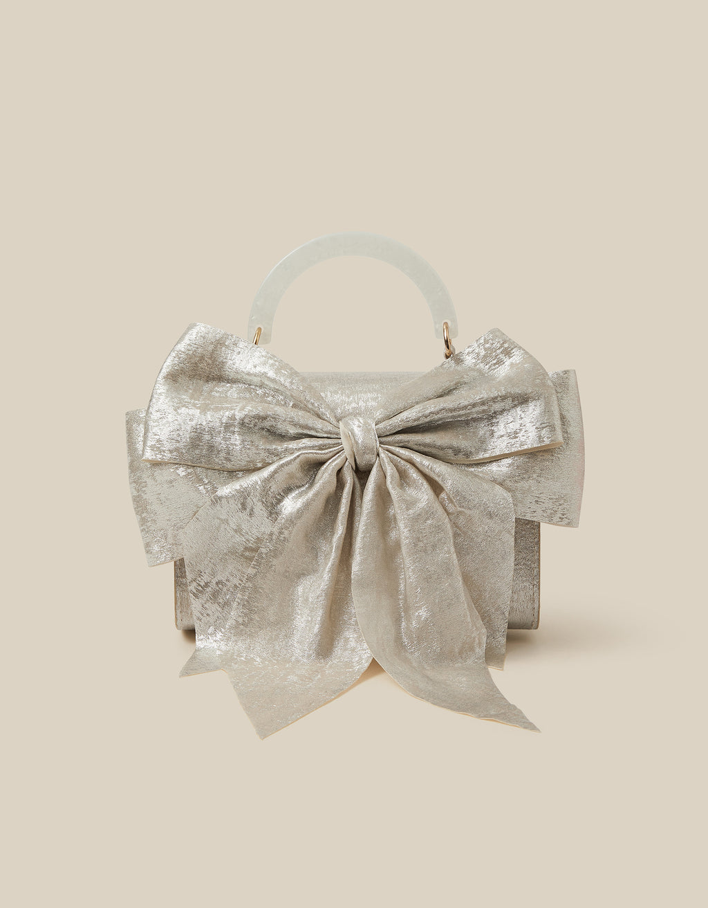 TORBA - SATIN BOW MOP HANDLE BAG