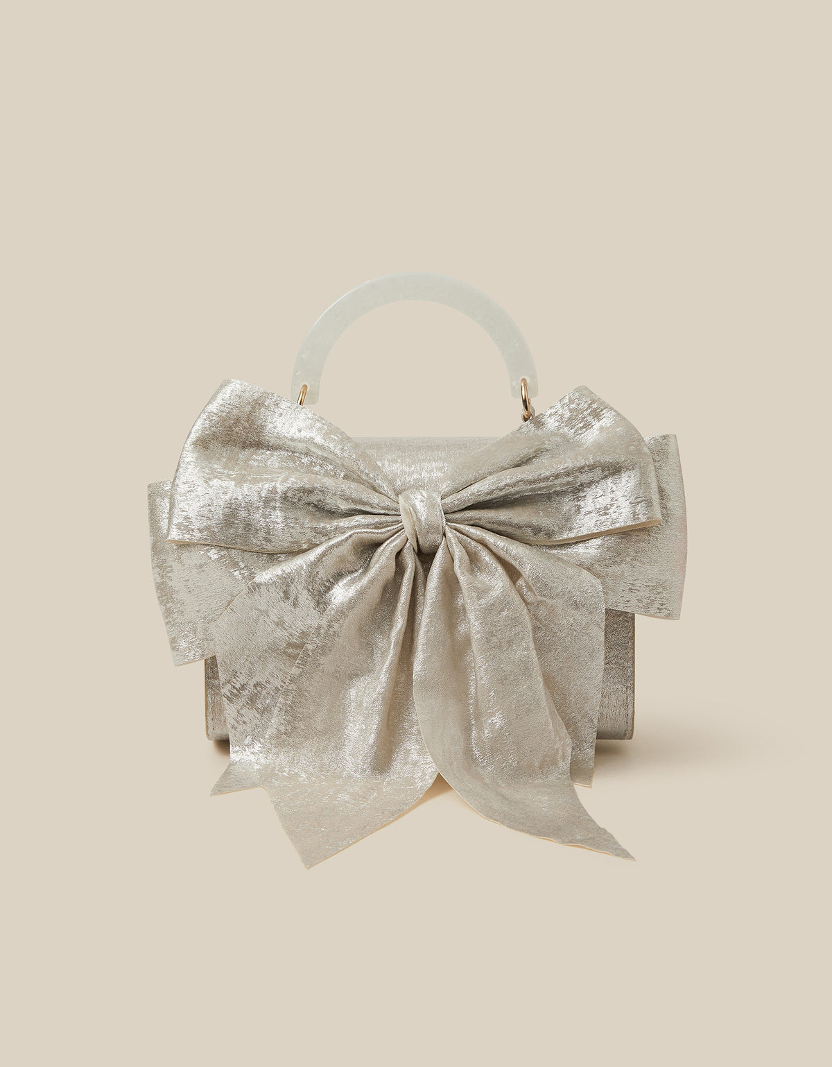 TORBA - SATIN BOW MOP HANDLE BAG