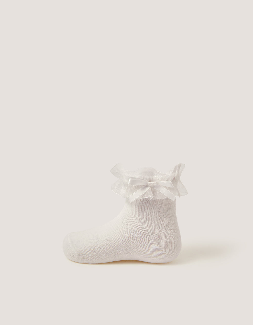 ČARAPE - BABY BOW FRILL SOCK