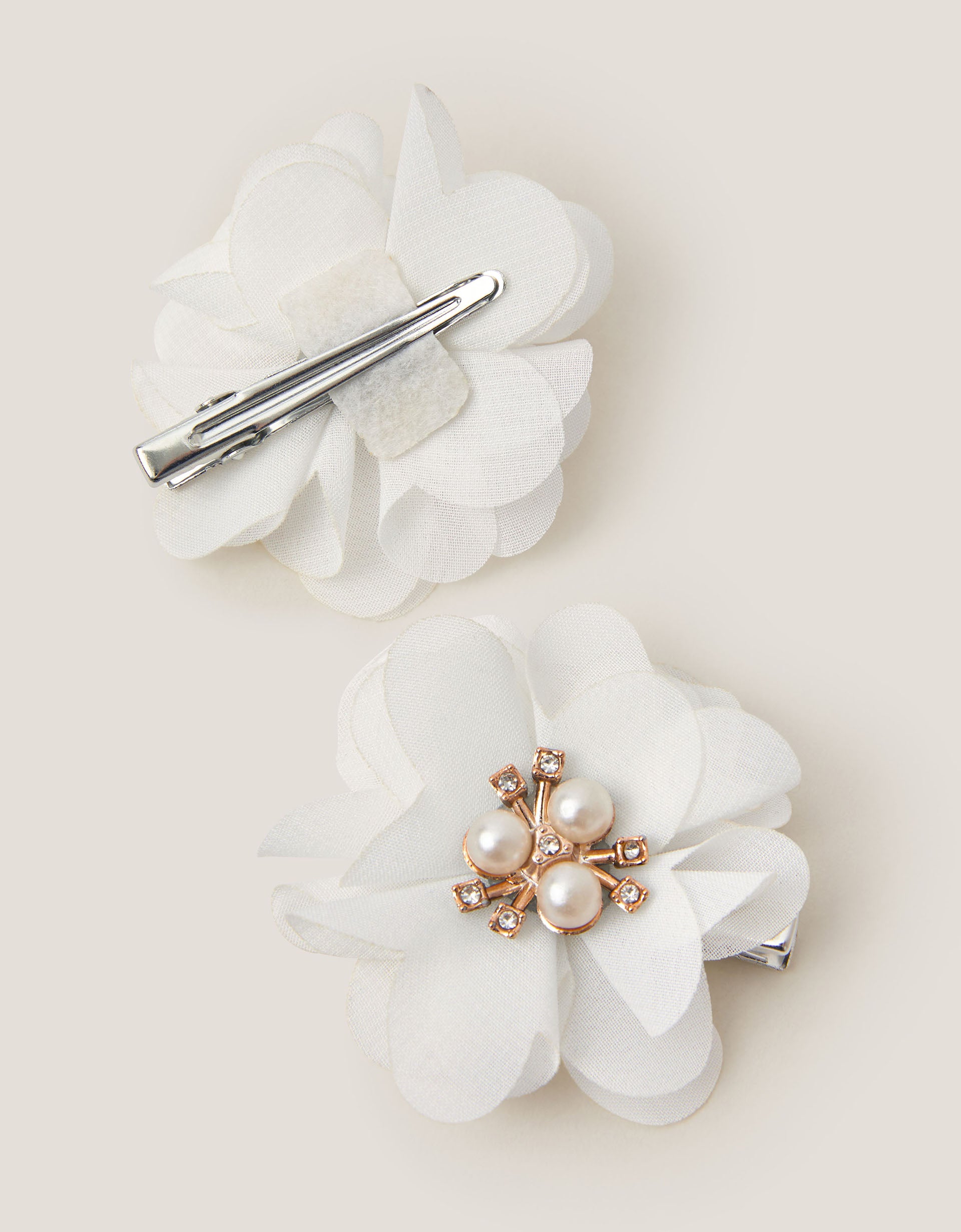 SET ŠNALA ZA KOSU - 2PK POM FLOWER CLIPS