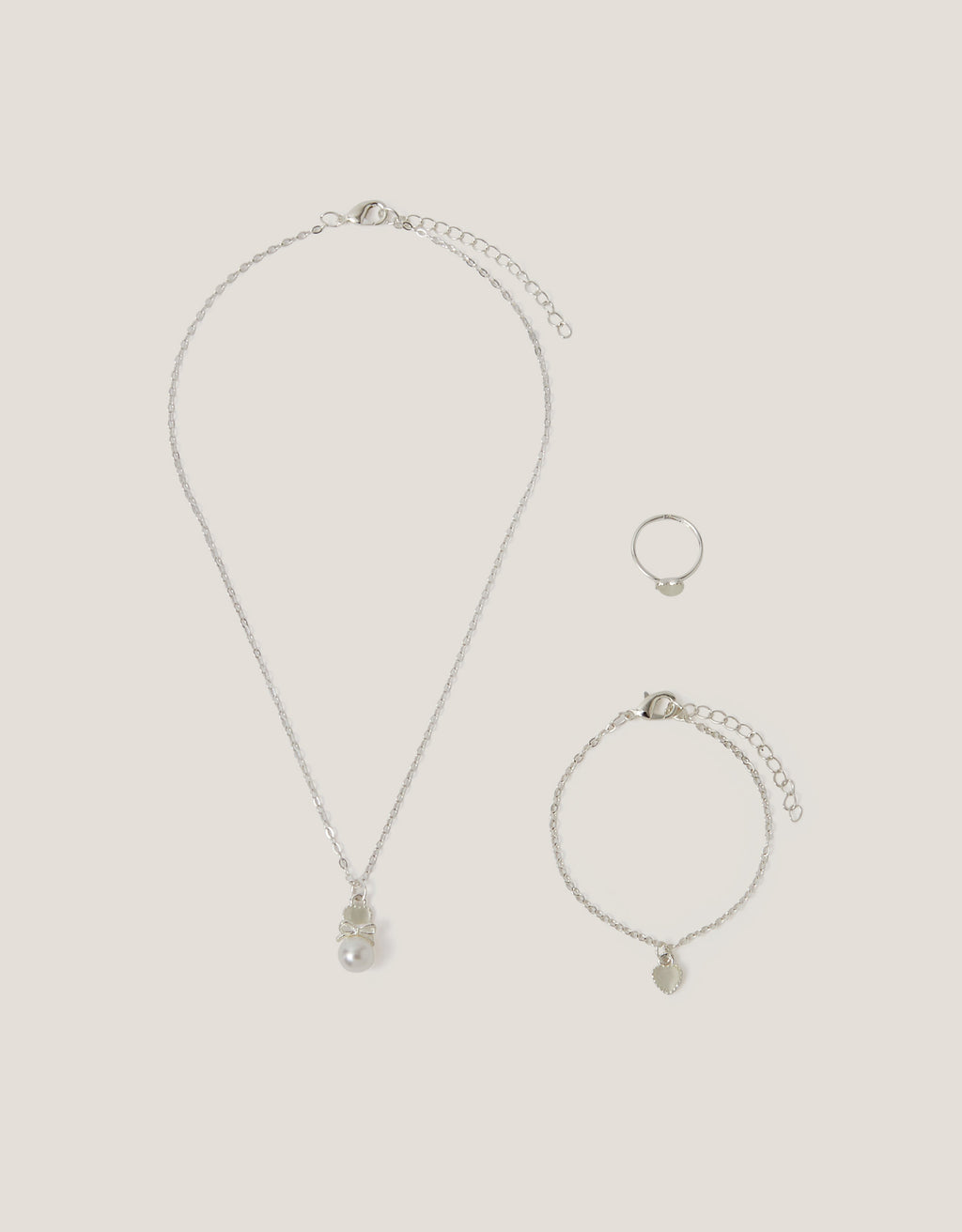 SET NAKITA - BMAID PEARL HEART JWL SET