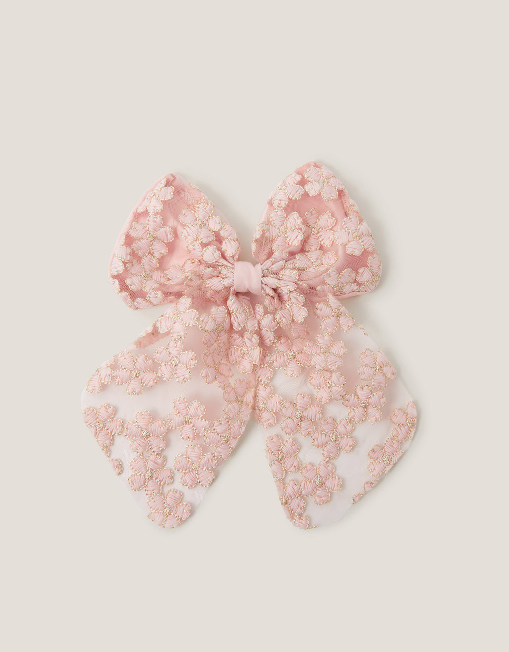 MAŠNA ZA KOSU - EMB LACE LONG BOW CLIP