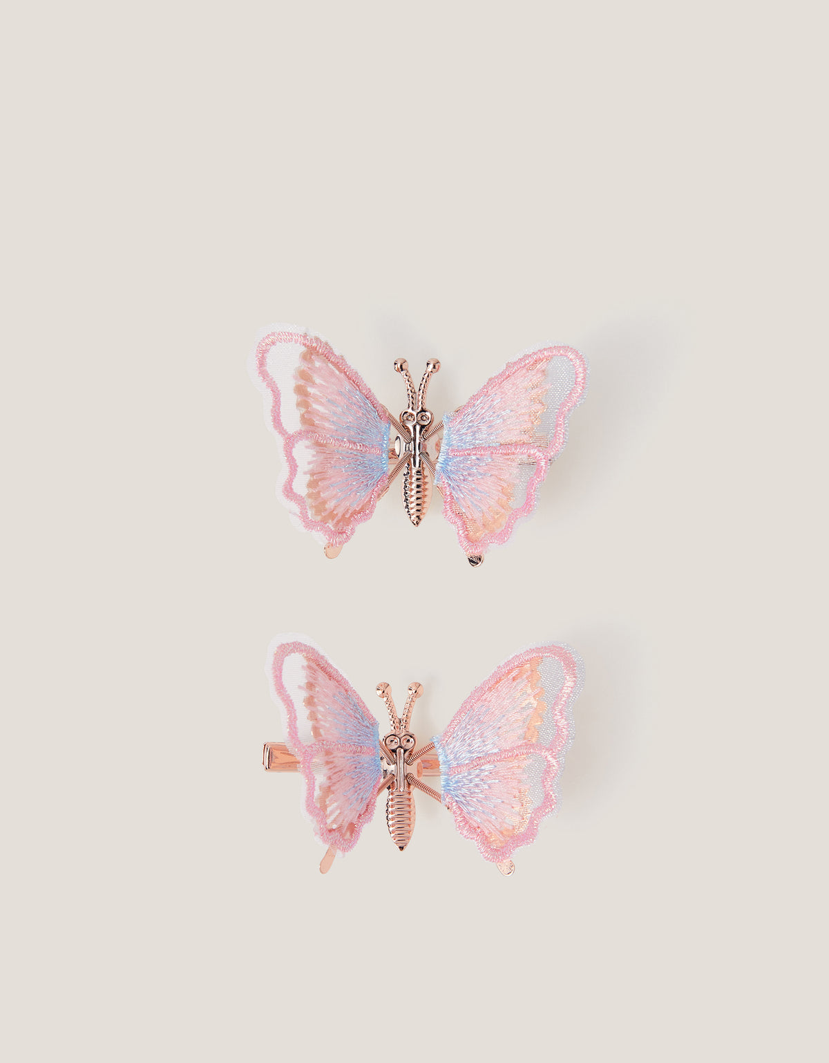 SET ŠNALA ZA KOSU - 2PK FLUTTER EMB BFLY CLIP