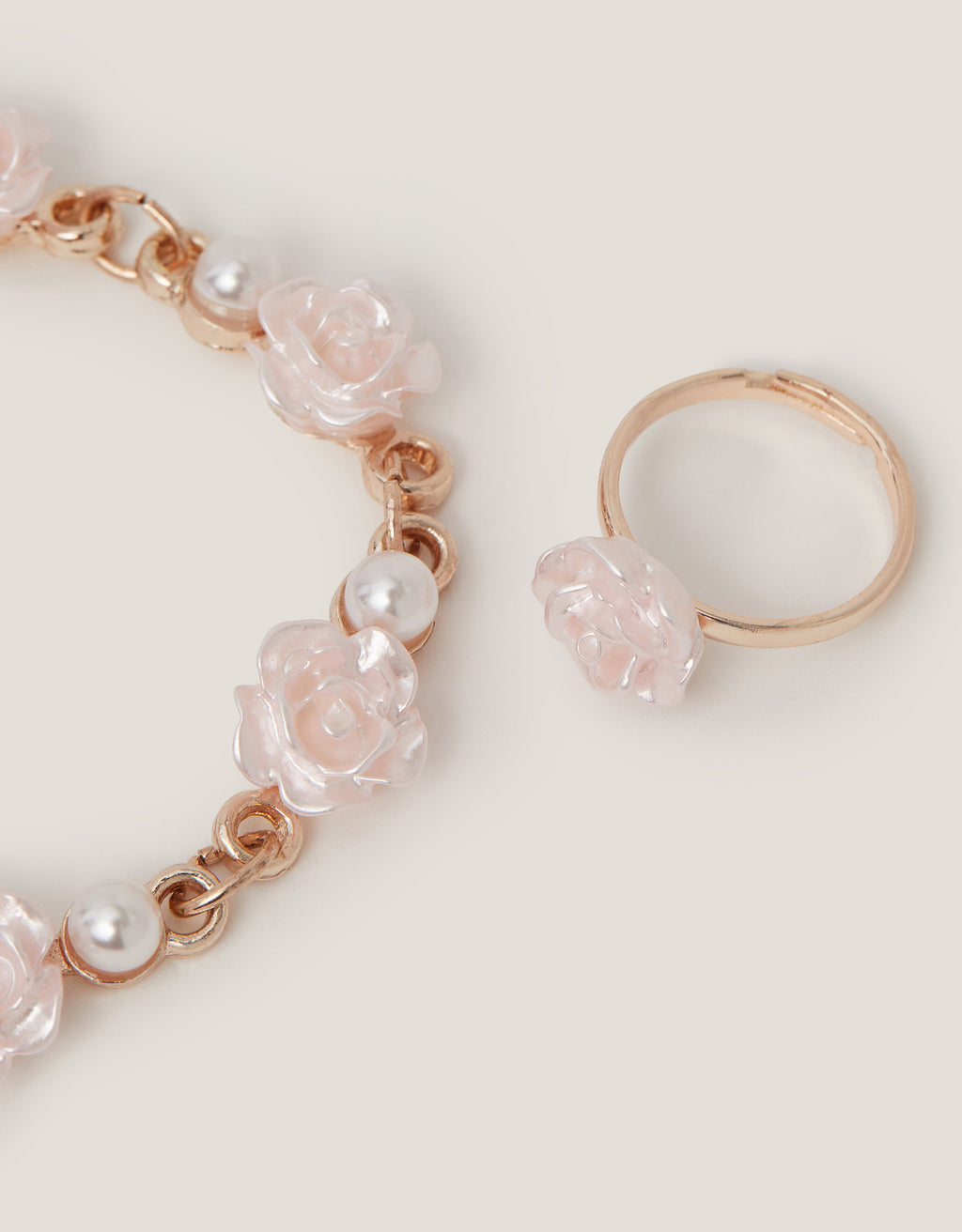 SET NARUKVICA I PRSTEN - ROSE BRACELET RING SET