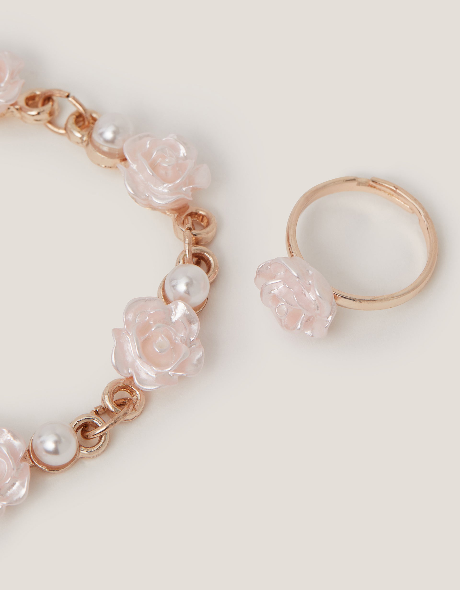 SET NARUKVICA I PRSTEN - ROSE BRACELET RING SET