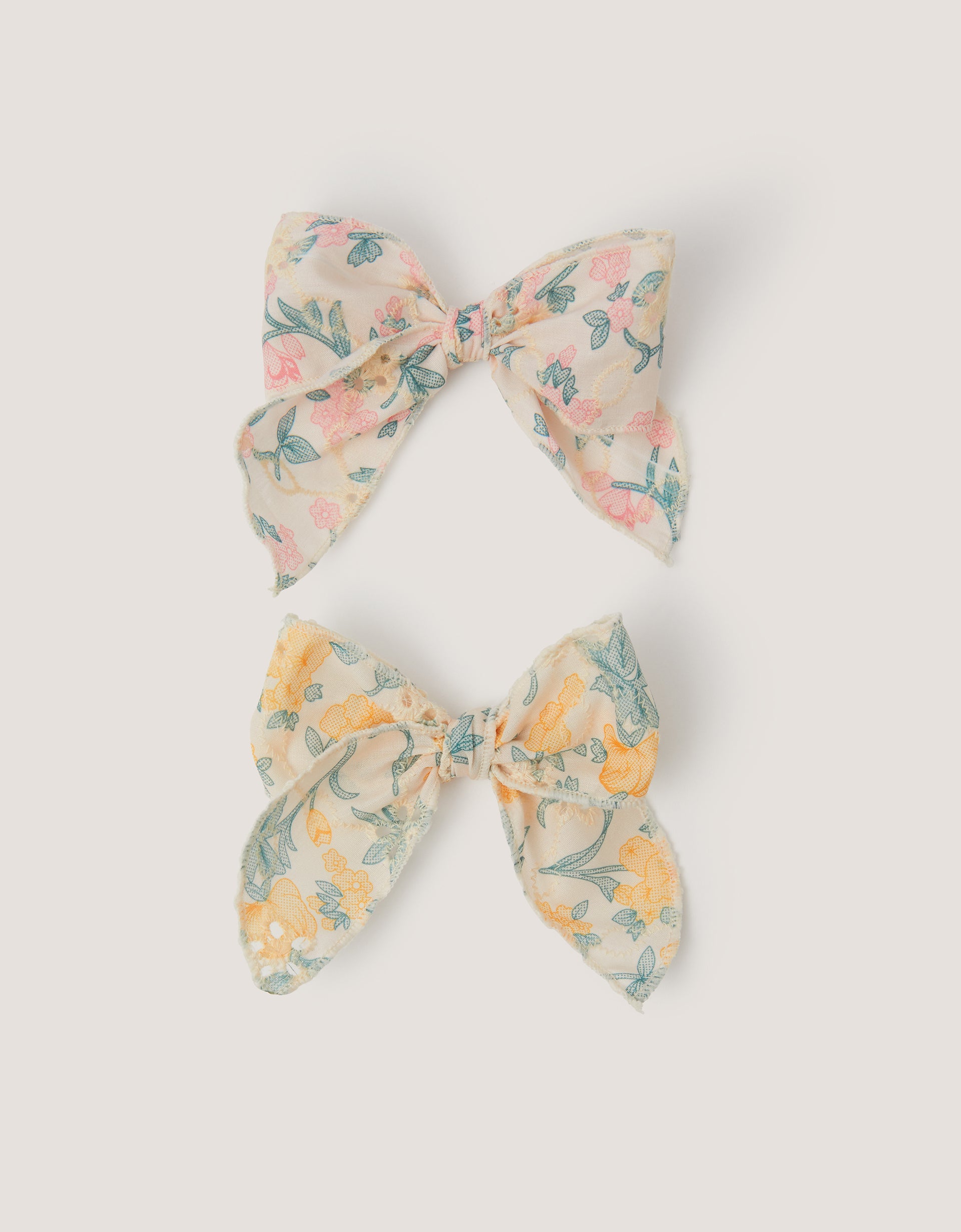 SET ŠNALA ZA KOSU - 2PK BRODERIE BOW CLIPS