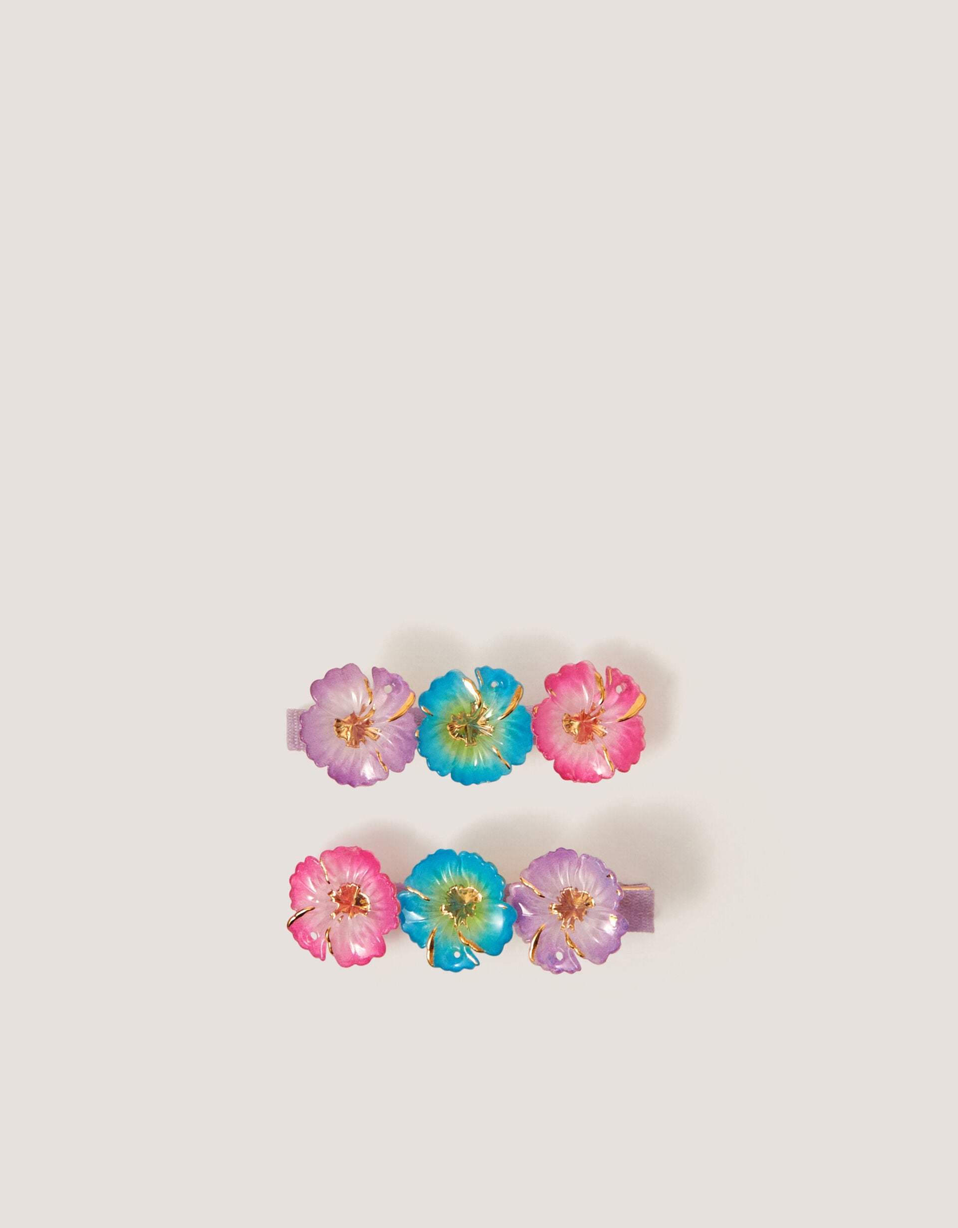 SET ŠNALA ZA KOSU - 2PK TROPICAL FLOWER CLIPS