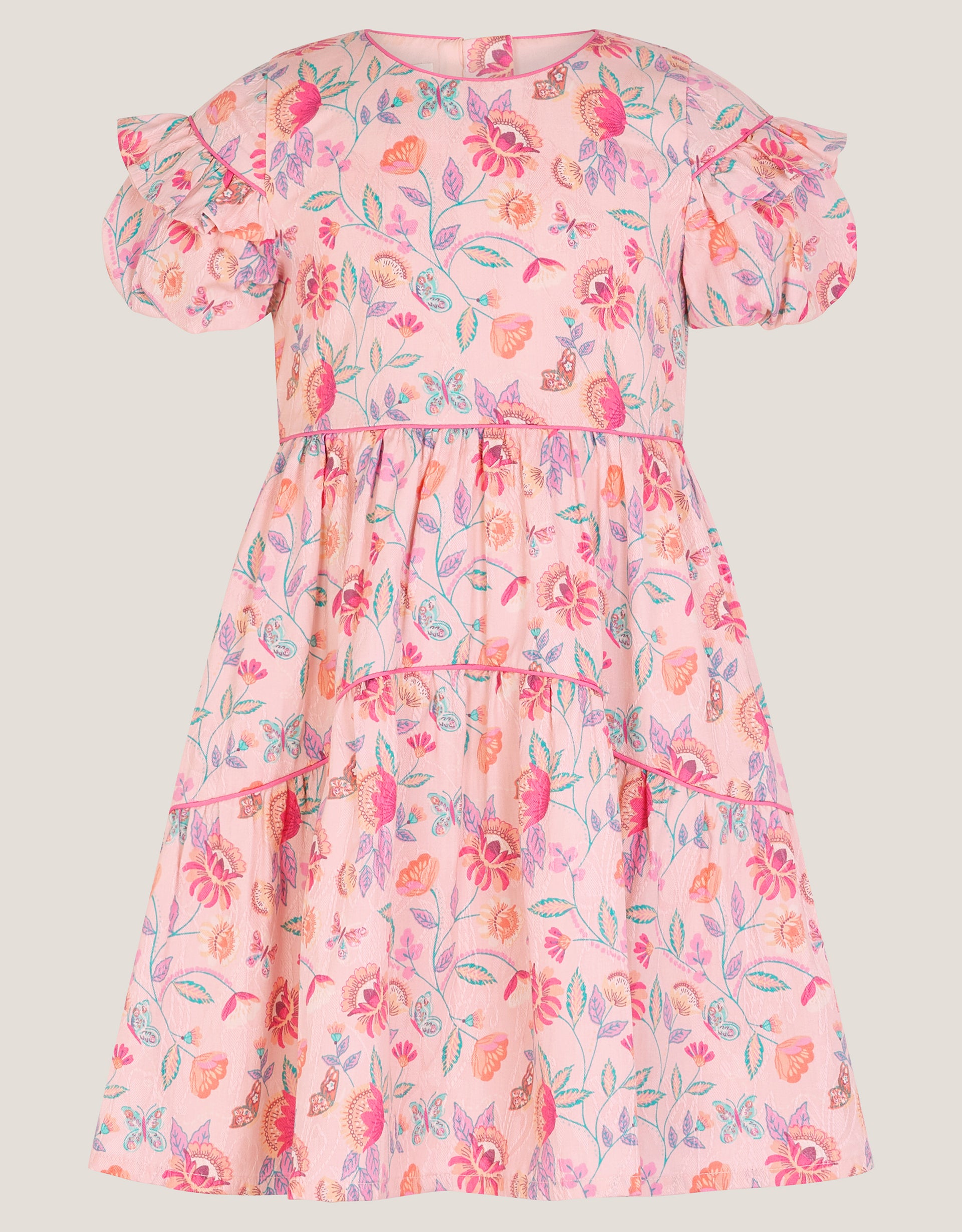 HALJINA - SS FLORAL JACQUARD DRESS