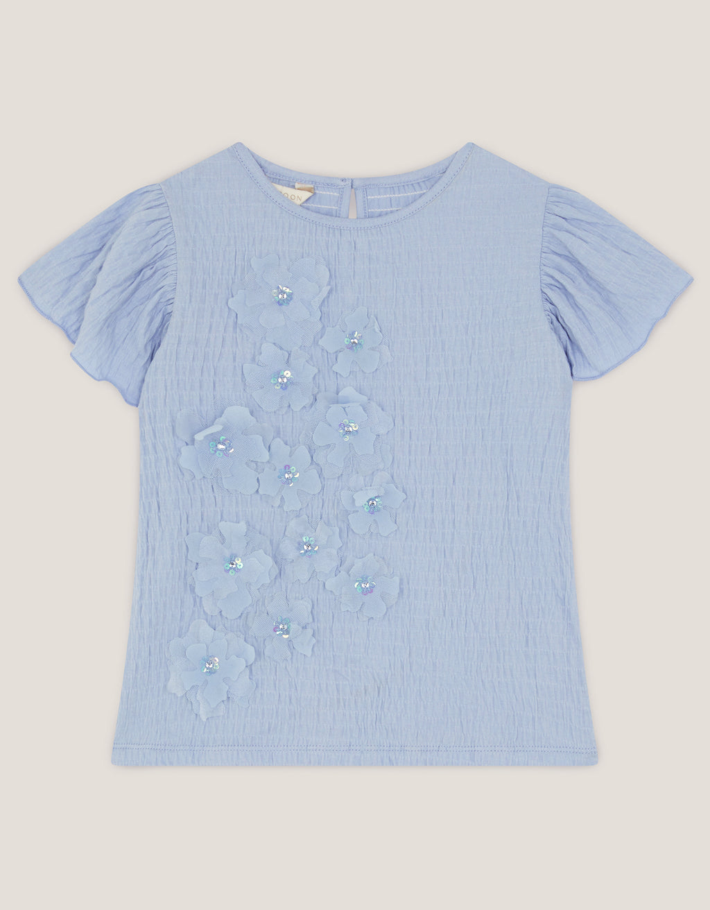 MAJICA - BLUE JERSEY EMB TSHIRT