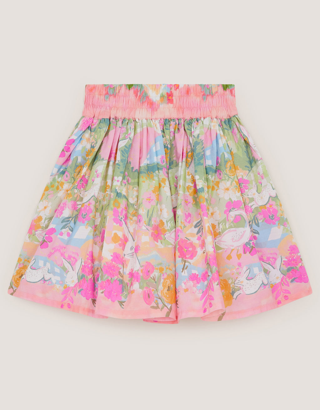 SUKNJA - BUNNY SCENE POPLIN SKIRT