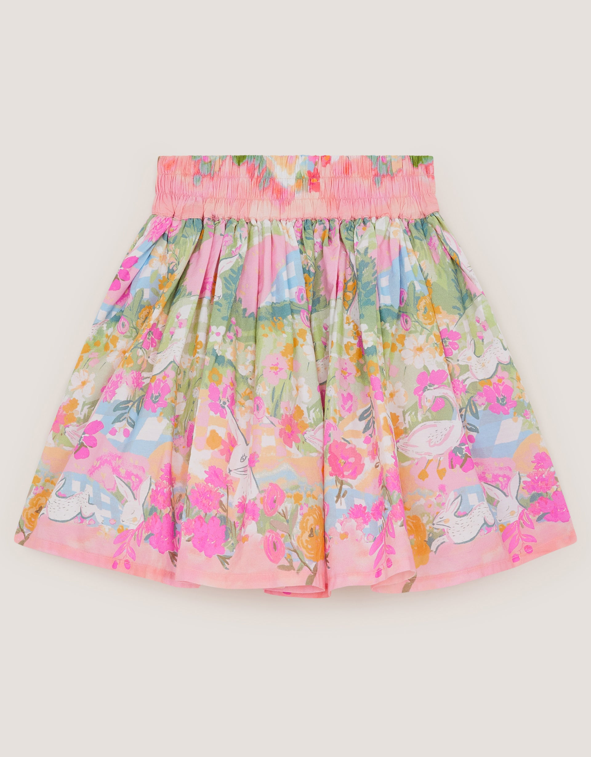 SUKNJA - BUNNY SCENE POPLIN SKIRT