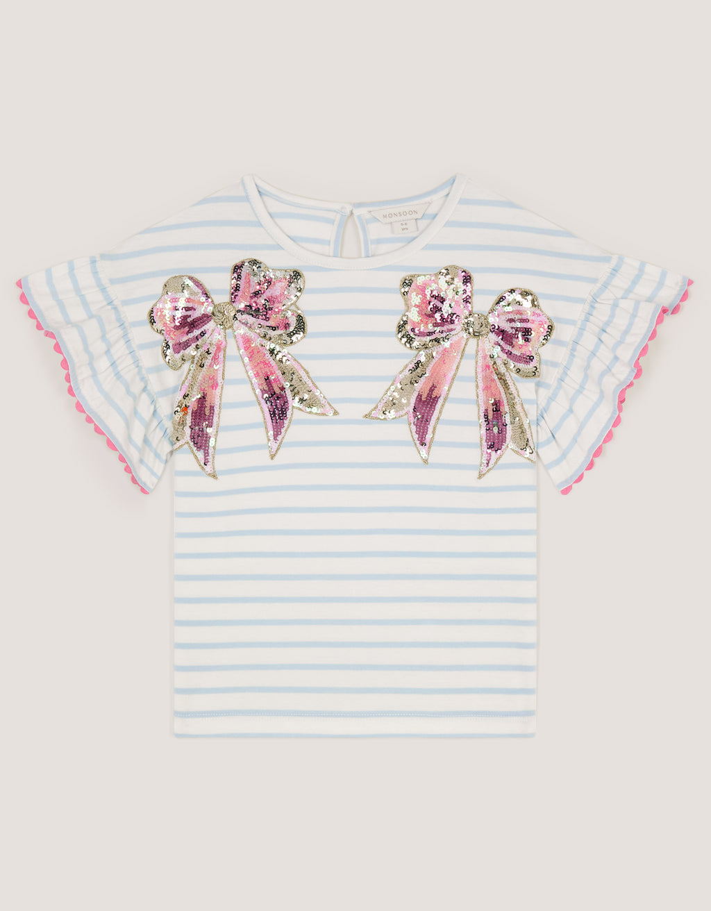 MAJICA - SS STRIPE SEQ BOW EM TEE