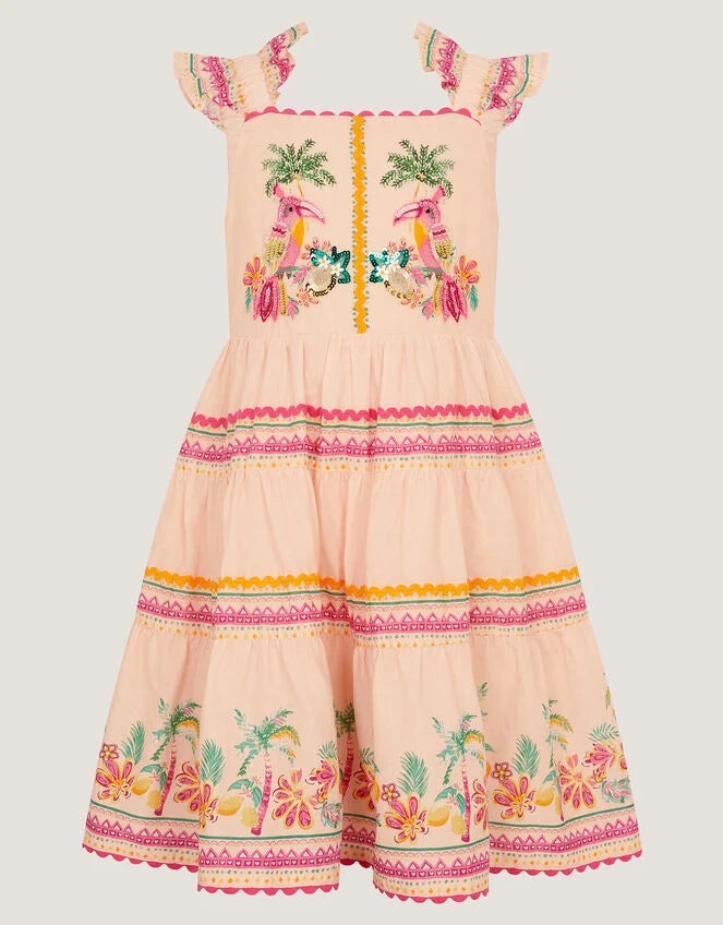 HALJINA - TINA TROPICA TOUCAN DRESS
