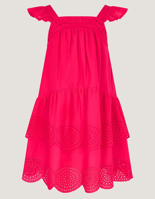 HALJINA - COASTAL BROID FSCHIA DRES