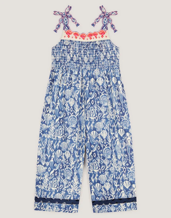 KOMBINEZON - BLUE MERMAID CULOTTE IKAT