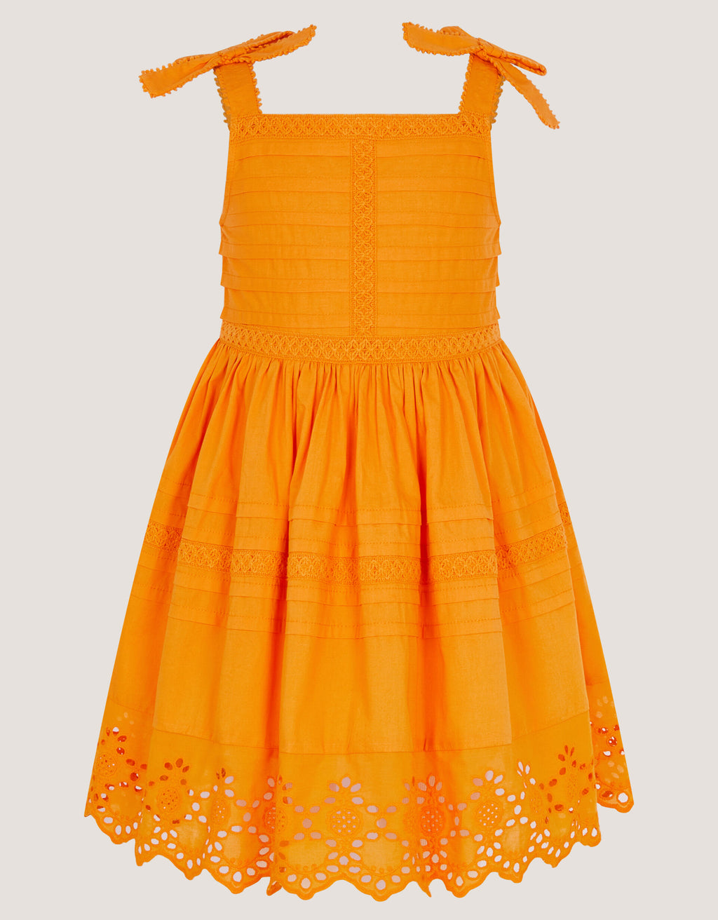HALJINA - EPP ORNG PPLIN PLEAT DRES