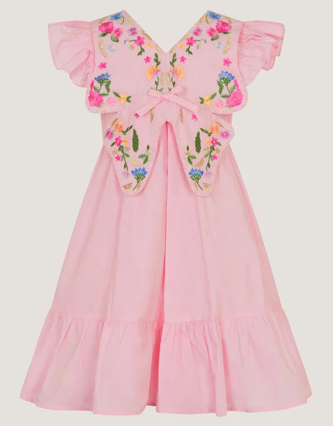 HALJINA - BUTTFFLY HERTGE EMB DRESS
