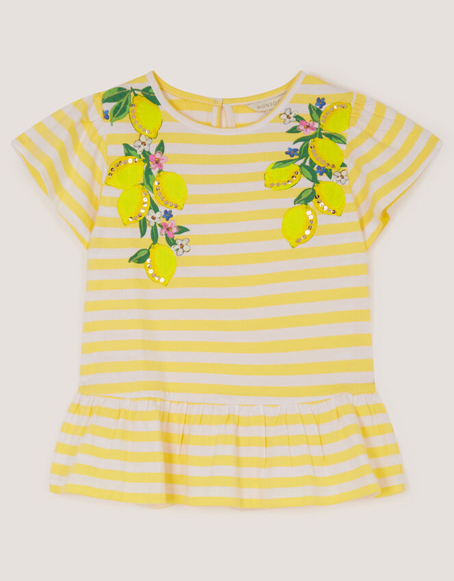 MAJICA - AMALFI LEMON SEQUIN TSHIR