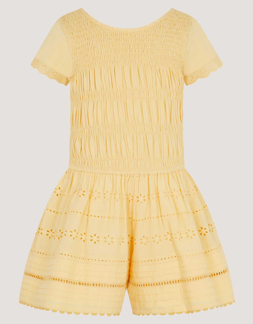 KOMBINEZON - YELLW BROIDERIE PLAYSUIT