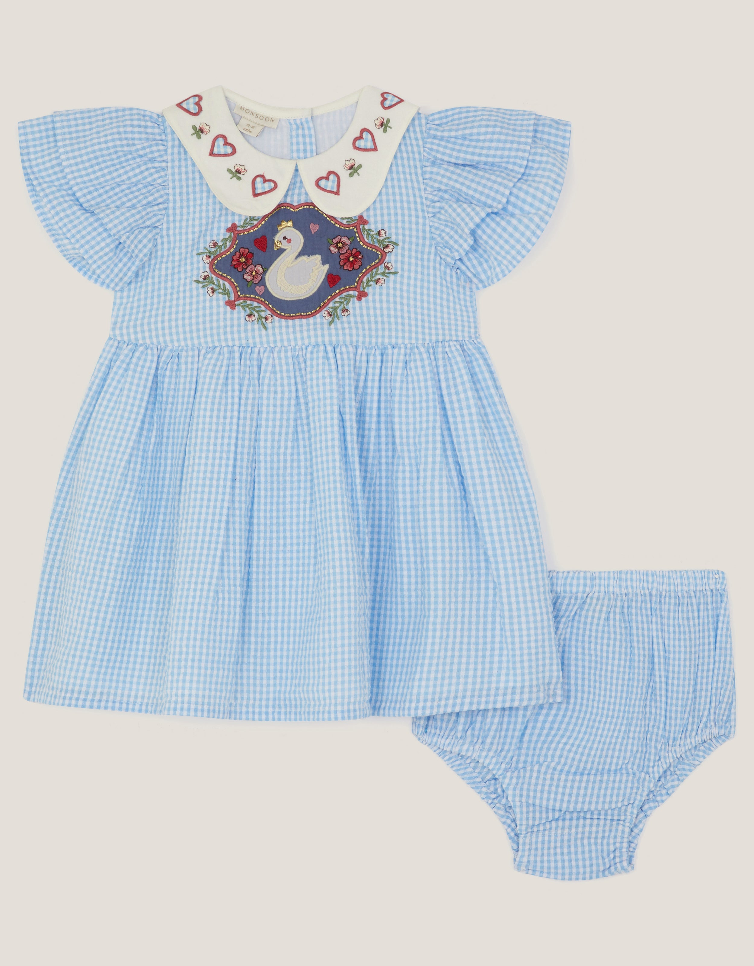 HALJINA - BBY BLUE SWAN DRESS/KNICK