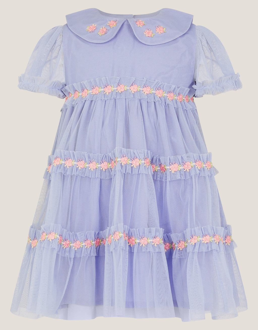 HALJINA - BBY BLUE MES TIERRED DRES
