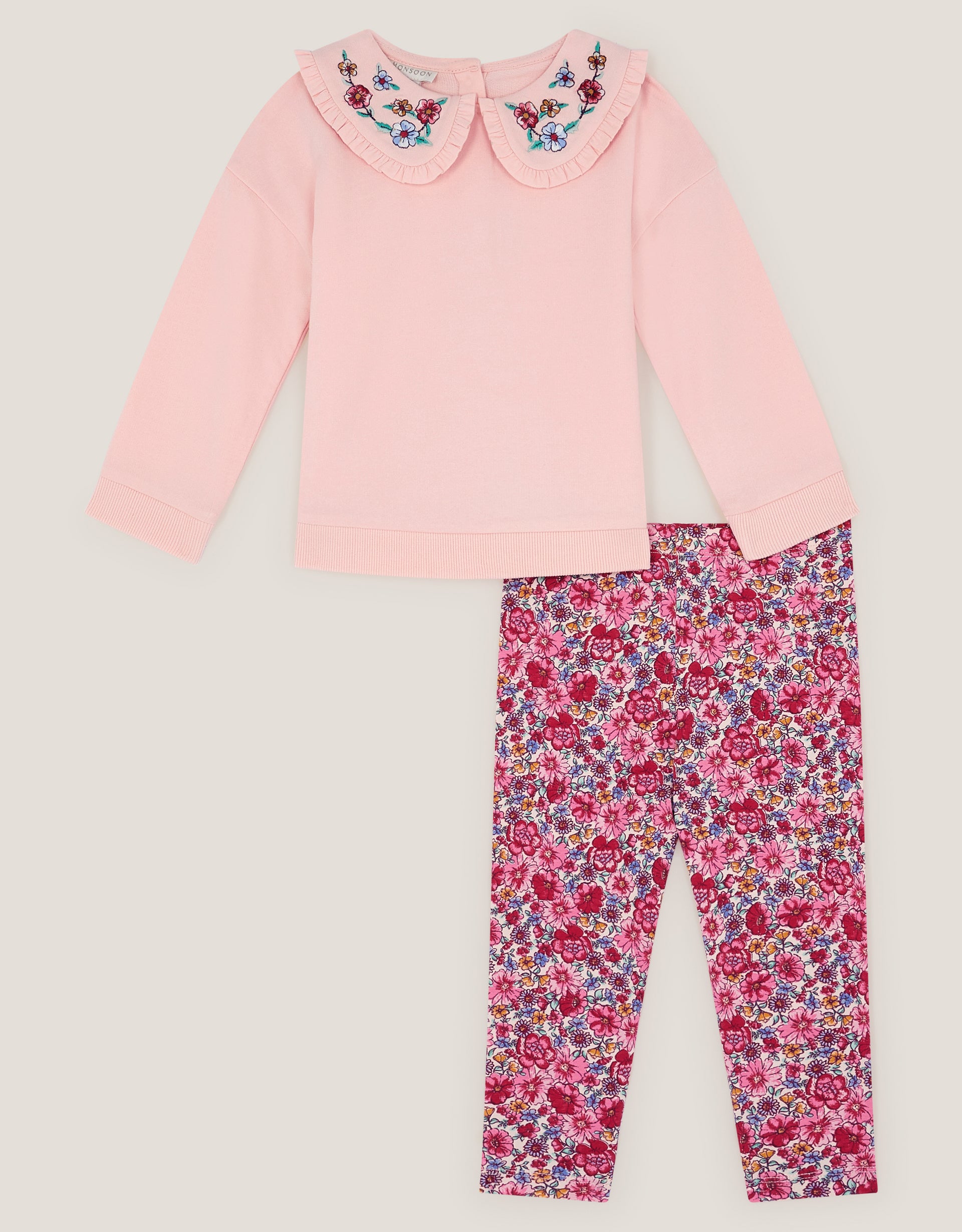 SET - BBY FLORL TOP/LEGGING SET