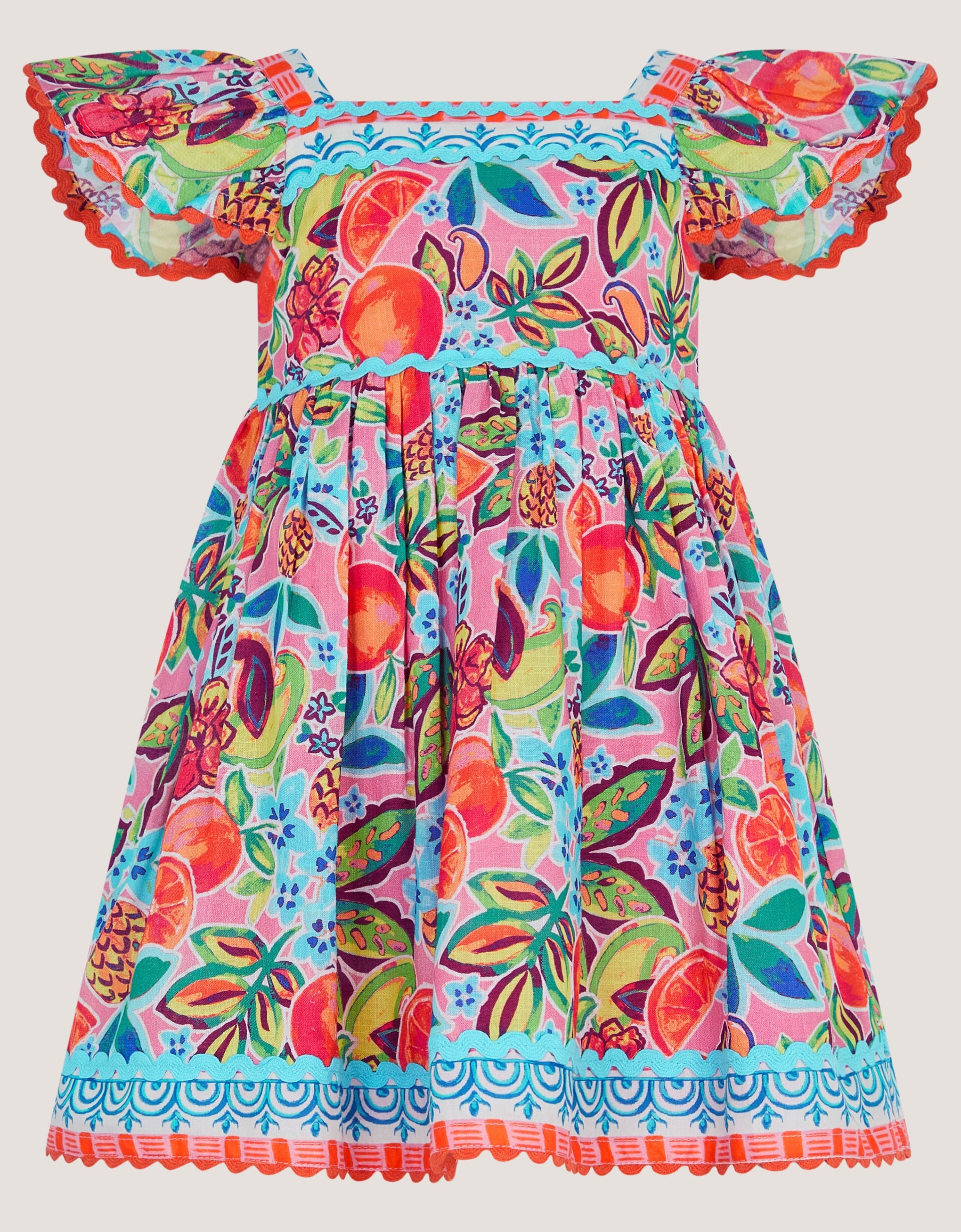 HALJINA - BBY ALANI FRUIT CTTN DRES