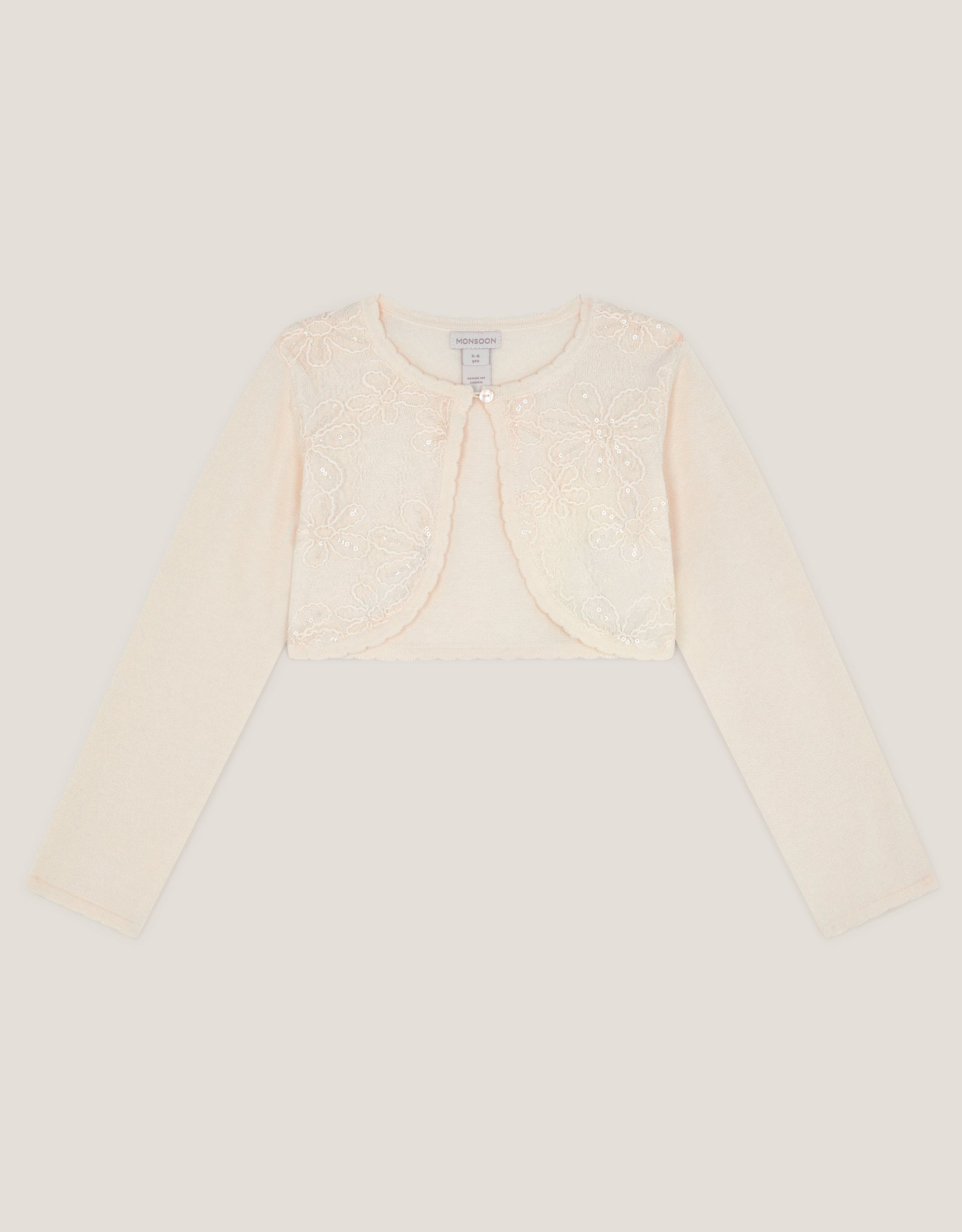 KARDIGAN - SEQUIN FLOWER CARDIGAN